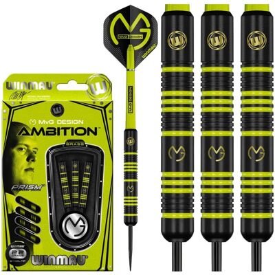 Winmau Michael Van Gerwen MvG Ambition Messing Darts-Set - 22g Winmau Michael Van Gerwen MvG Ambition Messing Darts-Set - 22g