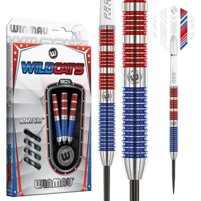 Winmau Model 24g Tungsten Darts Set - Blue/Red Winmau Model 24g Tungsten Darts Set - Blue/Red