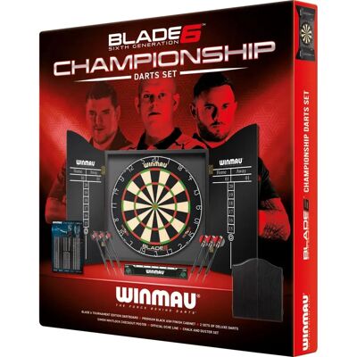 Ensemble de Fléchettes Winmau Blade 6 - Compétition - Zwart - Publicité Ensemble de Fléchettes Winmau Blade 6 - Compétition - Zwart - Publicité