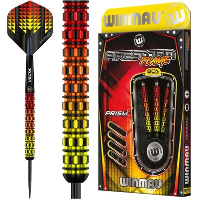 Winmau Firestorm Flame 24g Tungsten Darts Set - Visual Flame Design Winmau Firestorm Flame 24g Tungsten Darts Set - Visual Flame Design