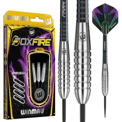 Darts Winmau Foxfire 80% Tungstène - Pointe en Acier - 24g - Publicité Darts Winmau Foxfire 80% Tungstène - Pointe en Acier - 24g - Publicité