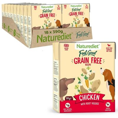 Naturediet Chicken Grain Free Wet Dog Food - Complete Tetra Pack Naturediet Chicken Grain Free Wet Dog Food - Complete Tetra Pack