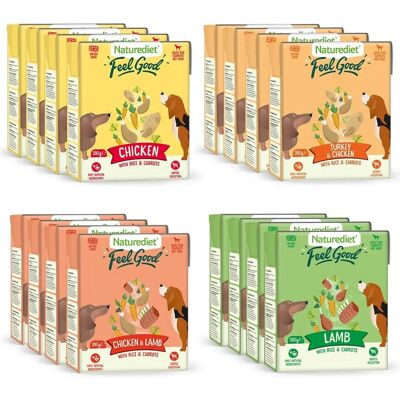 Naturediet Brand Adult Dog Food Complete Wet Food - 390g Pack of 16 Naturediet Brand Adult Dog Food Complete Wet Food - 390g Pack of 16