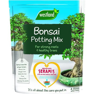 Westland Bonsai Potting Mix - Strong Roots, 4L, with Seramis Westland Bonsai Potting Mix - Strong Roots, 4L, with Seramis