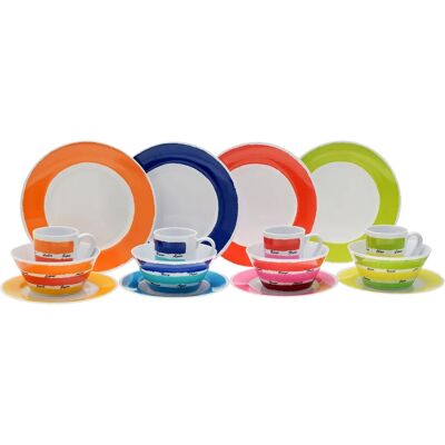 Colourful Melamine Dinnerware Set - 16 Pieces Colourful Melamine Dinnerware Set - 16 Pieces