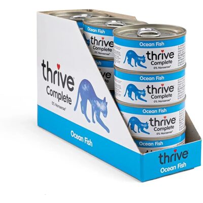 Nourriture pour chats Thrive Poisson Océan - 12 x 75g - Publicité Nourriture pour chats Thrive Poisson Océan - 12 x 75g - Publicité