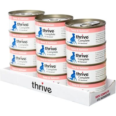 Thrive Complete Tuna Salmon Cat Food - Adult, 75g x 12 cans Thrive Complete Tuna Salmon Cat Food - Adult, 75g x 12 cans