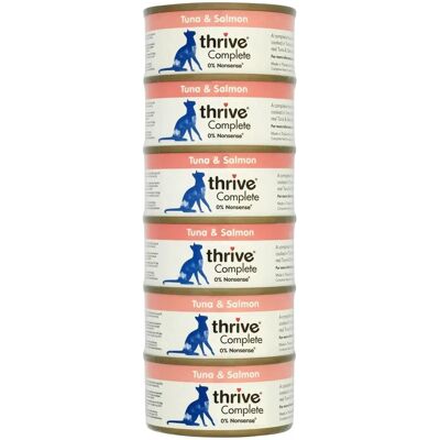 Nourriture pour chats Thrive Marque Complete Thon et Saumon - 75g Nourriture pour chats Thrive Marque Complete Thon et Saumon - 75g