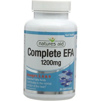 Natures Aid Complete EFA Softgels - Omega 3 6 9 - 1200mg - 90 Capsules Natures Aid Complete EFA Softgels - Omega 3 6 9 - 1200mg - 90 Capsules