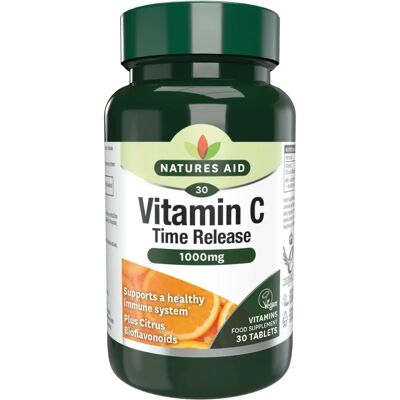 Natures Aid Vitamin C 1000mg Time Release - Vitamin C, Vegan, Citrus Bioflavonoids Natures Aid Vitamin C 1000mg Time Release - Vitamin C, Vegan, Citrus Bioflavonoids