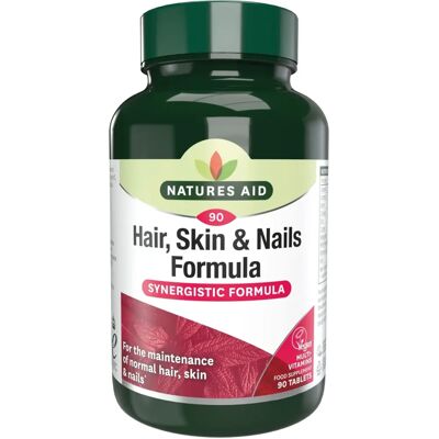 Natures Aid Hair, Skin & Nails Formula - 90 Tablets Natures Aid Hair, Skin & Nails Formula - 90 Tablets
