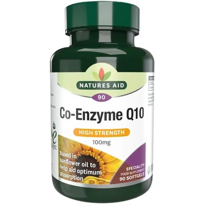 Natures Aid Natures Aid Co-Q-10 100mg - Softgels - Supports Heart & Energy Natures Aid Natures Aid Co-Q-10 100mg - Softgels - Supports Heart & Energy