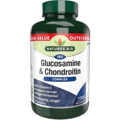 Natures Aid Glucosamine 500mg & Chondroitin 100mg Complex - Dietary Supplement Natures Aid Glucosamine 500mg & Chondroitin 100mg Complex - Dietary Supplement