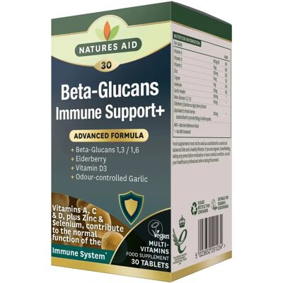 Natures Aid Beta Glucans Immune Support - Dietary Supplement Natures Aid Beta Glucans Immune Support - Dietary Supplement
