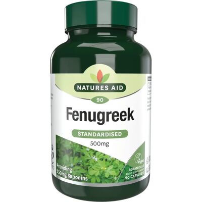 Natures Aid Fenugreek 500mg Capsules Natures Aid Fenugreek 500mg Capsules