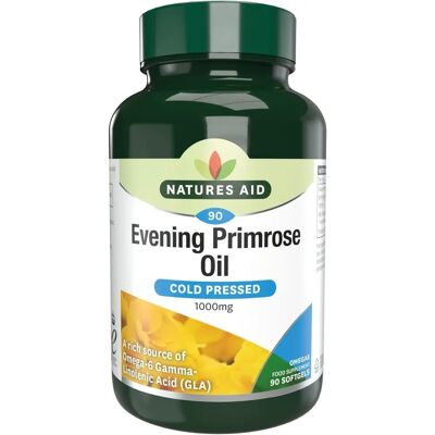 Natures Aid Evening Primrose Oil 1000mg - Cold Pressed - 90 Softgels Natures Aid Evening Primrose Oil 1000mg - Cold Pressed - 90 Softgels