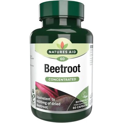 Natures Aid Beetroot 4620mg Capsules - Supplements Natures Aid Beetroot 4620mg Capsules - Supplements