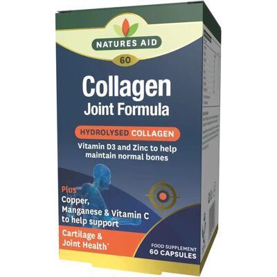 Natures Aid Collagen Joint Formula - Marine Collagen, Vitamin D3, Zinc Natures Aid Collagen Joint Formula - Marine Collagen, Vitamin D3, Zinc
