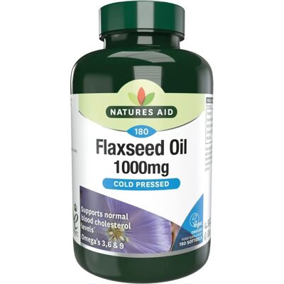 Natures Aid Natures Aid Flaxseed Oil 1000mg Cold Pressed - Dietary Supplement Natures Aid Natures Aid Flaxseed Oil 1000mg Cold Pressed - Dietary Supplement