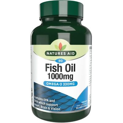 Natures Aid Fish Oil 1000mg - Omega-3 Softgels Natures Aid Fish Oil 1000mg - Omega-3 Softgels