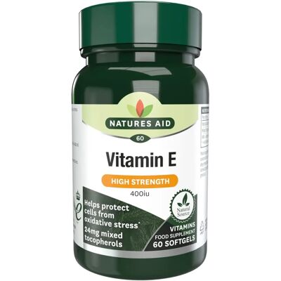 Natures Aid Vitamin E 400iu Softgels - Cell Protection Natures Aid Vitamin E 400iu Softgels - Cell Protection