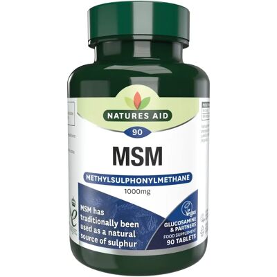 Natures Aid MSM 1000mg - 90 Tablets - Supplements Natures Aid MSM 1000mg - 90 Tablets - Supplements