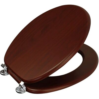 Showerdrape Oxford Mahogany Toilet Seat Adjustable Stainless Steel Hinges - Toilet Seat Showerdrape Oxford Mahogany Toilet Seat Adjustable Stainless Steel Hinges - Toilet Seat