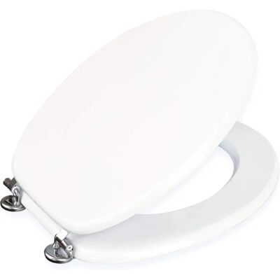 Showerdrape Oxford White Toilet Seat - Toilet Seat Showerdrape Oxford White Toilet Seat - Toilet Seat