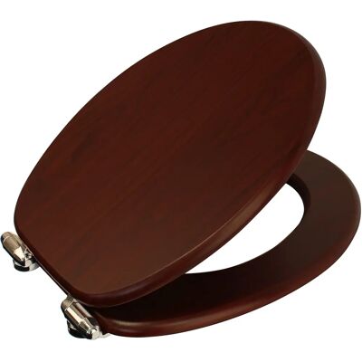 Showerdrape Norfolk Dark Brown Soft Close Toilet Seat - Toilet Seat Showerdrape Norfolk Dark Brown Soft Close Toilet Seat - Toilet Seat