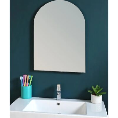 Showerdrape Hampton Large Arched Frameless Bathroom Mirror - Bathroom Mirror Showerdrape Hampton Large Arched Frameless Bathroom Mirror - Bathroom Mirror