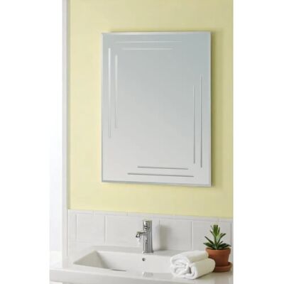Showerdrape Chelsea Rectangular Bathroom Mirror - Bathroom Mirror Showerdrape Chelsea Rectangular Bathroom Mirror - Bathroom Mirror