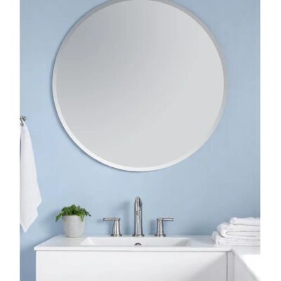 Showerdrape Trafalgar Large Square Wall-Mounted Bathroom Mirror - Bathroom Mirror Showerdrape Trafalgar Large Square Wall-Mounted Bathroom Mirror - Bathroom Mirror