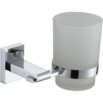 Showerdrape Unity Toothbrush Holder Wall Mounted Frosted Glass & Steel - Toothbrush Holder Showerdrape Unity Toothbrush Holder Wall Mounted Frosted Glass & Steel - Toothbrush Holder