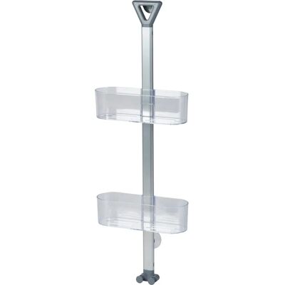 Elements Shower Caddy - Adjustable 2-Tier Acrylic Storage for Bathroom Elements Shower Caddy - Adjustable 2-Tier Acrylic Storage for Bathroom