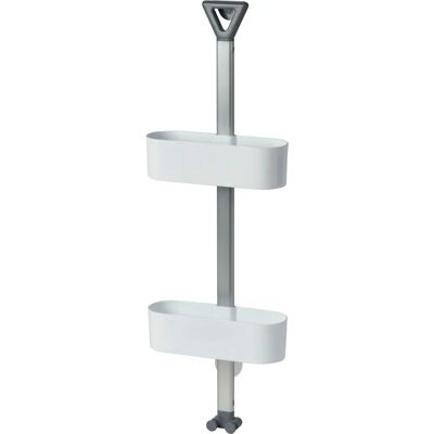 Elements White 2-Tier Basket Shower Caddy - Shower Type Accessory Elements White 2-Tier Basket Shower Caddy - Shower Type Accessory