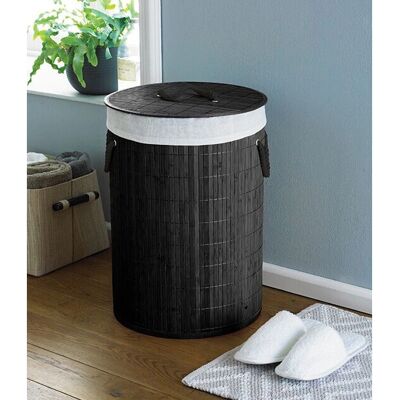 Country Club Model - Round Bamboo Laundry Hamper - Laundry Storage Country Club Model - Round Bamboo Laundry Hamper - Laundry Storage