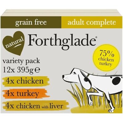 Forthglade Poultry Complete Grain-Free Dog Food - 12x395g Forthglade Poultry Complete Grain-Free Dog Food - 12x395g