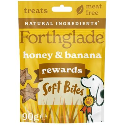 Forthglade Natural Dog Treats - Banana and Honey Plant Based & Grain Free Soft Bites - 2pcs Forthglade Natural Dog Treats - Banana and Honey Plant Based & Grain Free Soft Bites - 2pcs