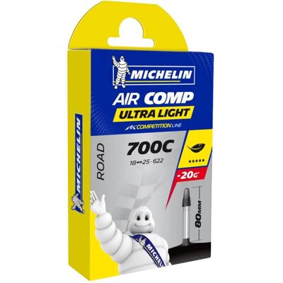 Michelin A1 Aircomp Ultra 27/28" Inner Tube - Lettvekts, Presta Ventil Michelin A1 Aircomp Ultra 27/28" Inner Tube - Lettvekts, Presta Ventil