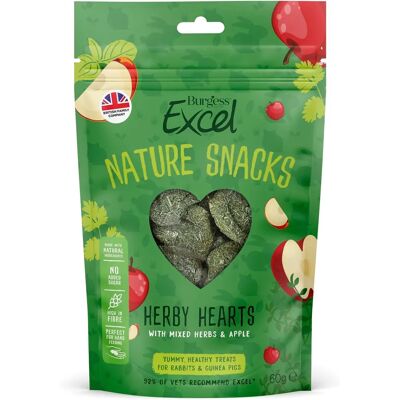 Burgess Excel Nature Snacks Herby Hearts - Snack Burgess Excel Nature Snacks Herby Hearts - Snack
