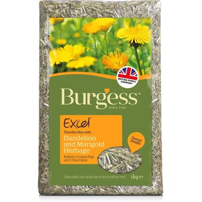 Burgess Excel Dandelion and Marigold Feeding Hay Herbage 1kg Burgess Excel Dandelion and Marigold Feeding Hay Herbage 1kg