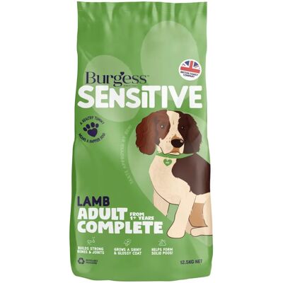 Burgess Lamb Sensitive Adult Dog Food - 12.5kg Burgess Lamb Sensitive Adult Dog Food - 12.5kg