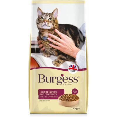 Burgess Burgess Mature Cat Food Turkey Cranberry 1.4kg Burgess Burgess Mature Cat Food Turkey Cranberry 1.4kg