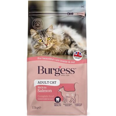 Burgess Adult Cat Food Scottish Salmon - Cat Food Burgess Adult Cat Food Scottish Salmon - Cat Food