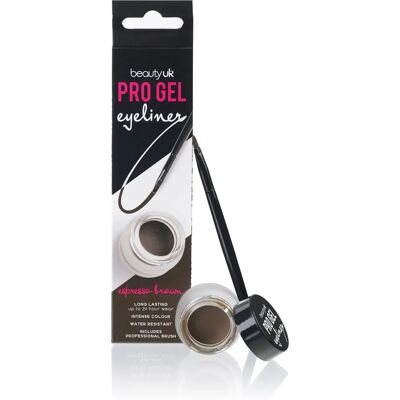 Beauty UK Pro Gel Eyeliner - Espresso Brun - Oogschaduw, Smudge-Proof, Langvarig Beauty UK Pro Gel Eyeliner - Espresso Brun - Oogschaduw, Smudge-Proof, Langvarig