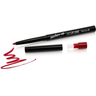 Beauty UK Pucker Up - Twist Lip Liner No.8 - Rød Beauty UK Pucker Up - Twist Lip Liner No.8 - Rød