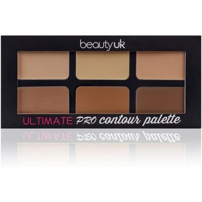 BeautyUK Ultimate Pro Contour Palette - Sminke Palett - Svart BeautyUK Ultimate Pro Contour Palette - Sminke Palett - Svart