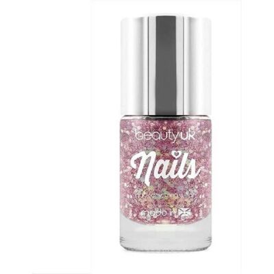 BeautyUK Stardust Pink Glitter Neglelakk - Nageltype BeautyUK Stardust Pink Glitter Neglelakk - Nageltype