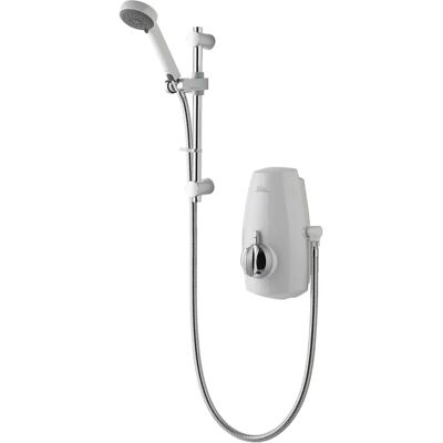 Aqualisa Aquastream Power Shower - White & Chrome - 4 Spray Aqualisa Aquastream Power Shower - White & Chrome - 4 Spray