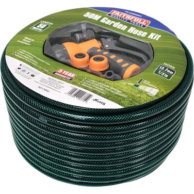 Manguera de jardín PVC Faithfull FAIHOSE50AV - 50m con accesorios y pistola de rociar Manguera de jardín PVC Faithfull FAIHOSE50AV - 50m con accesorios y pistola de rociar